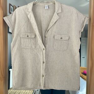 Old Navy Linen Utility Shirt - size XS